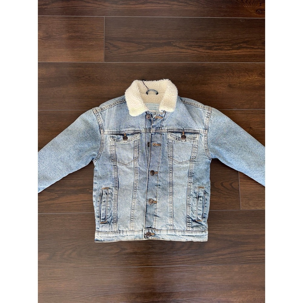 kids Primark Denim sherpa lined jacket